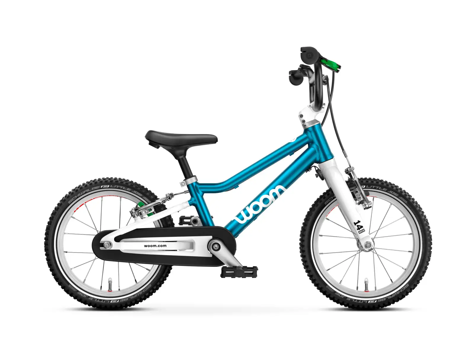 Woom GO 2 Metallic Blue 14 detský bicykel