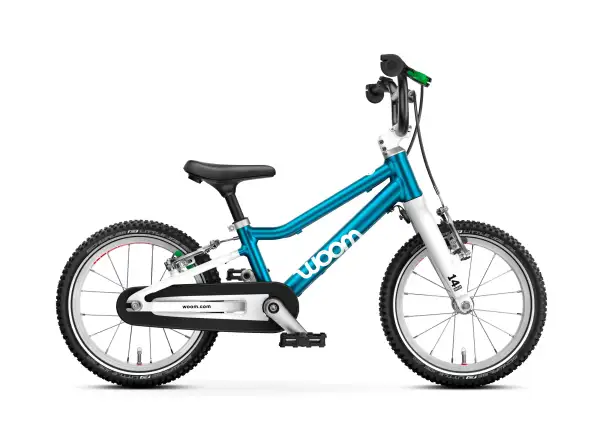Woom GO 2 Metallic Blue 14 detský bicykel