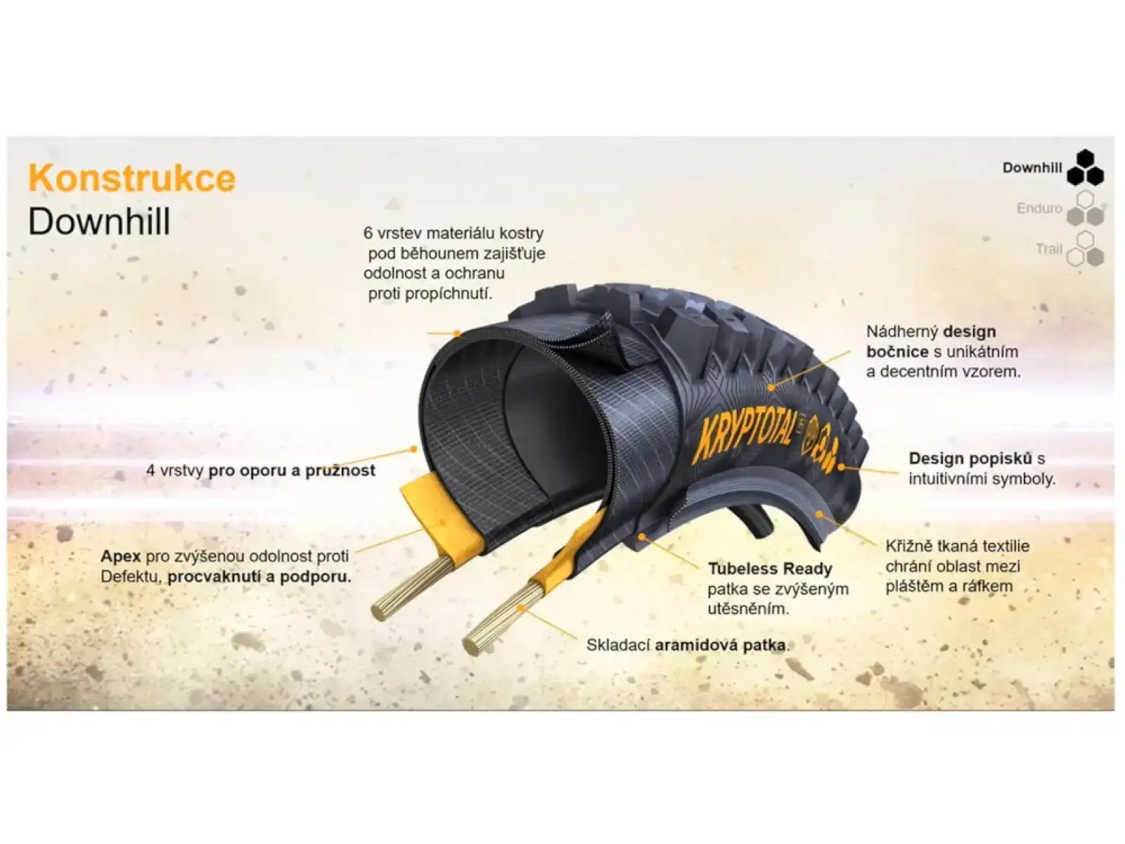 Continental Xynotal 29x2.40" DH Soft E-25 TRL plášť kevlar čierna