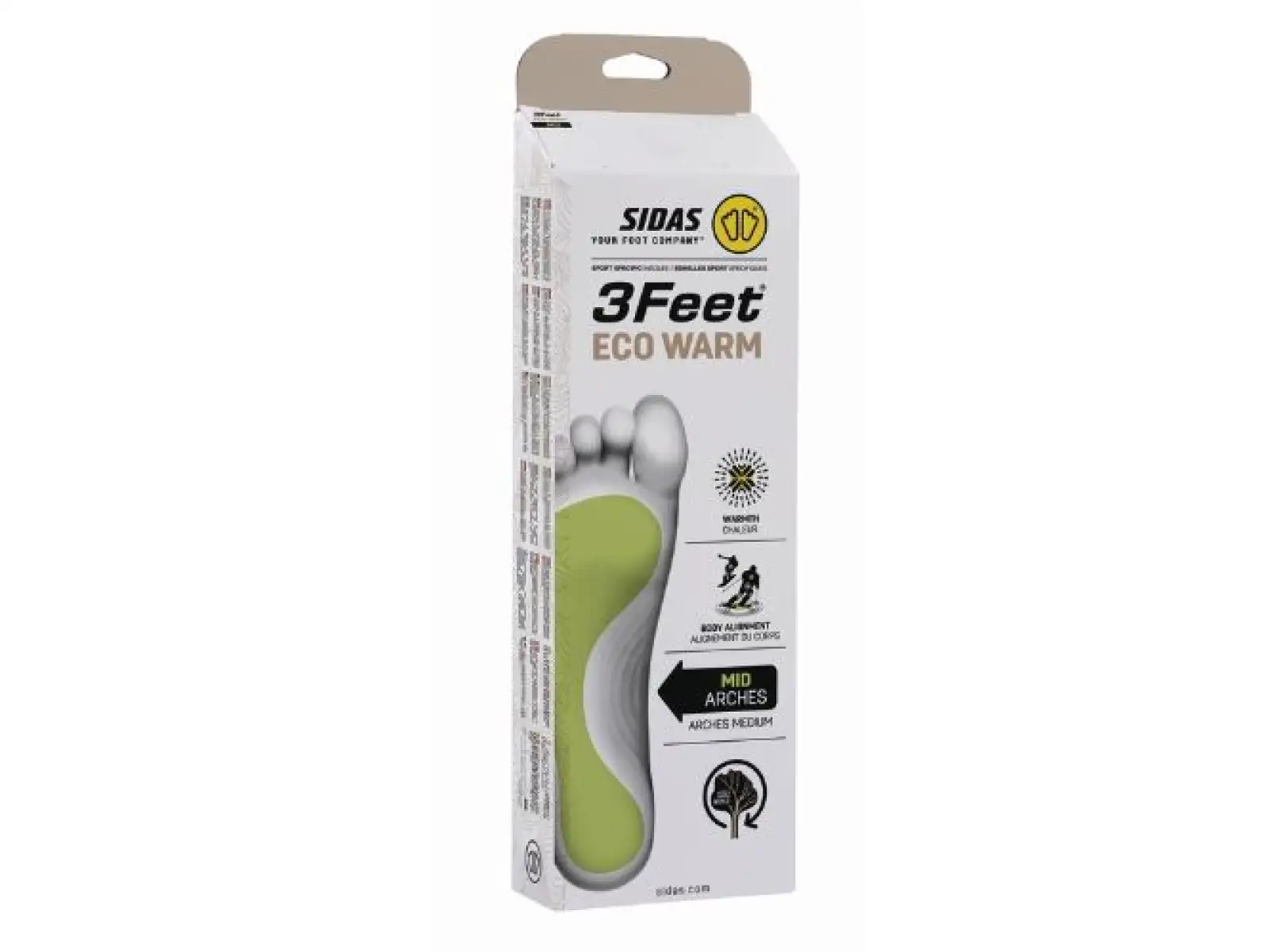 Sidas 3Feet Eco Warm Mid vložky do topánok