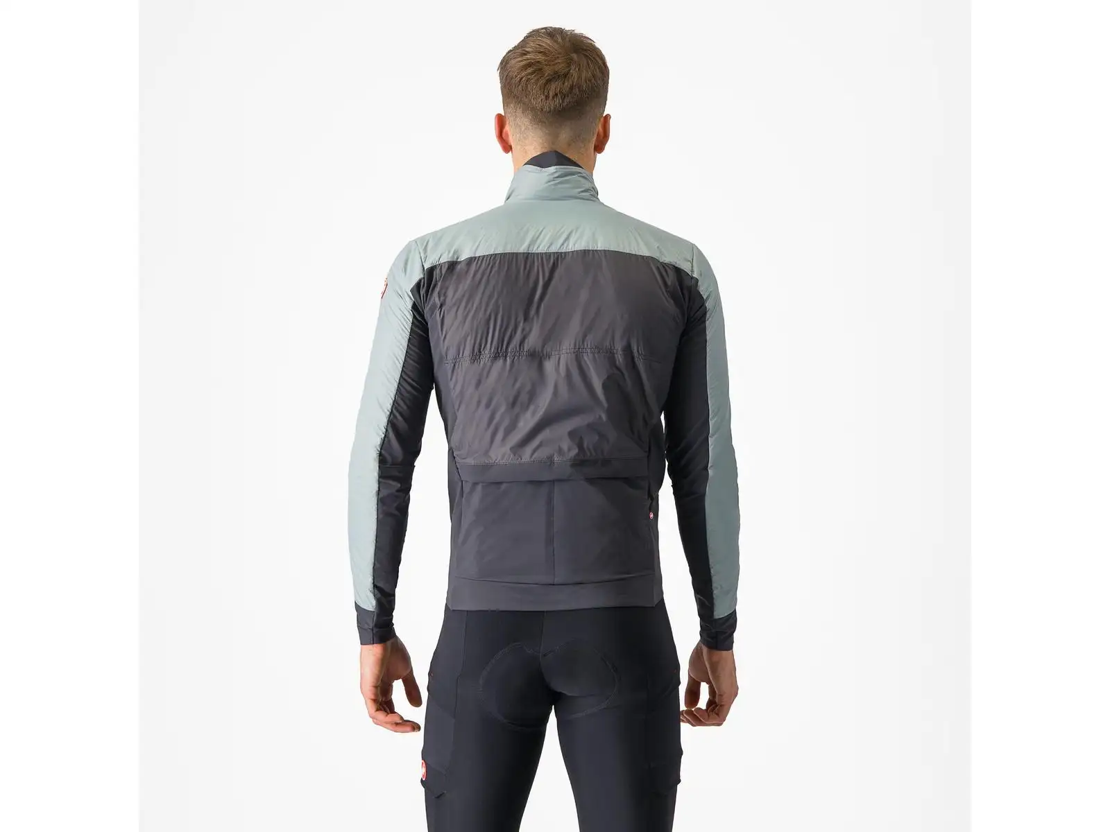 Castelli Unlimited Puffy pánska bunda Defender Green/Dark Grey