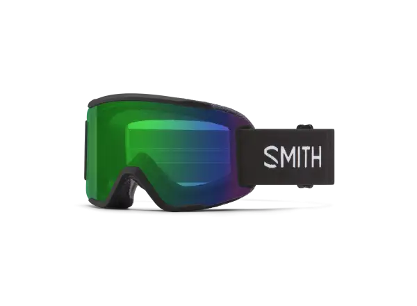 Smith Squad S lyžiarske okuliare Black / ChromaPop Everyday Green Mirror + Clear