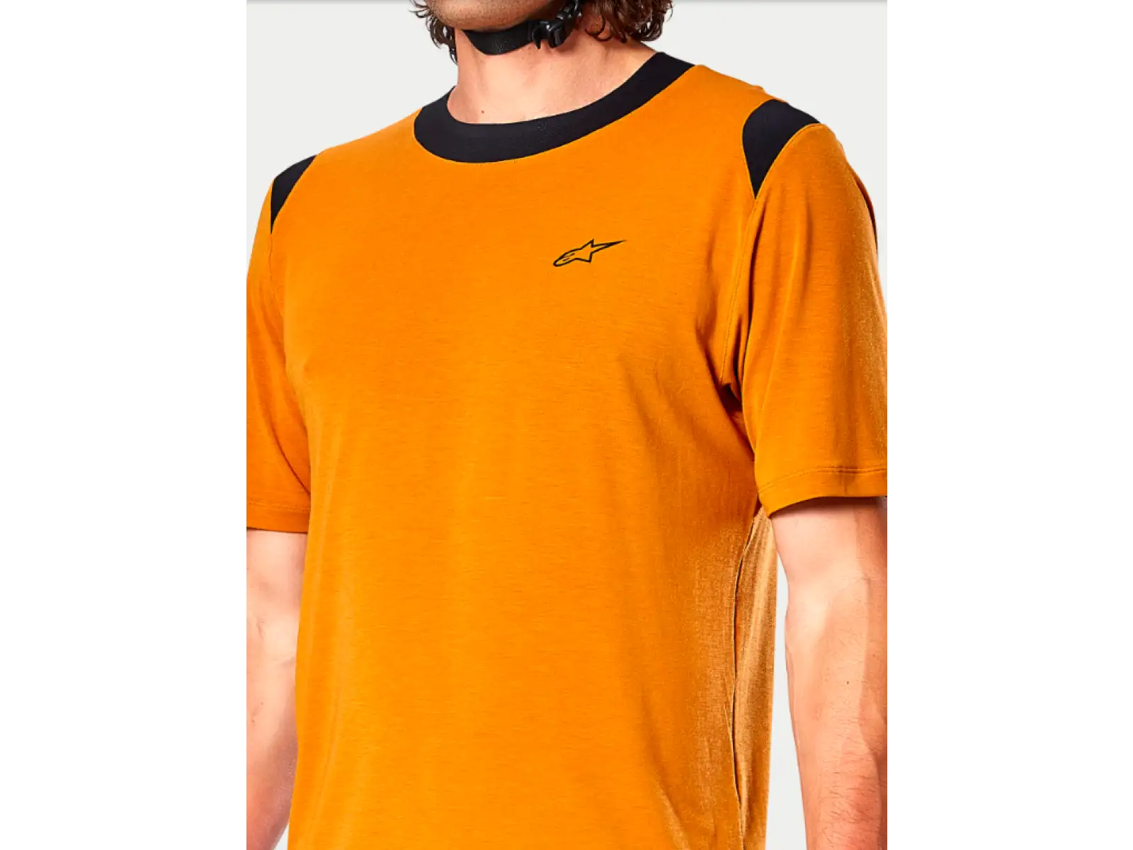 Alpinestars A-Dura Dri Wool pánsky dres s krátkym rukávom Dark Gold