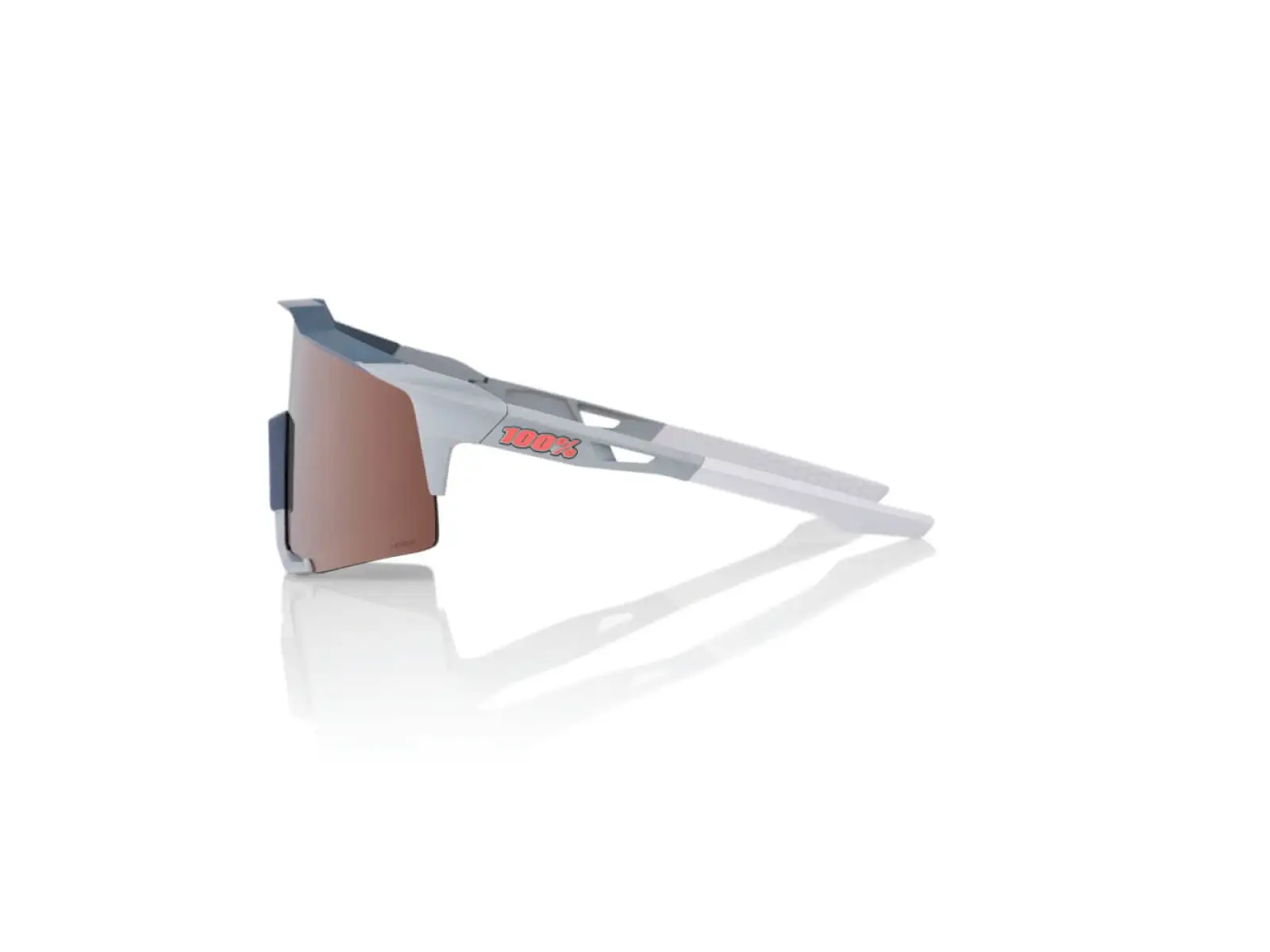 100% SPEEDCRAFT HiPER Crimson Silver okuliare stone grey/brown