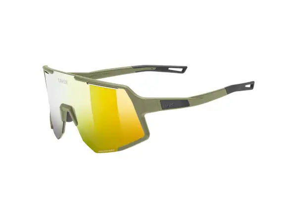 Uvex Sequenze CV slnečné okuliare Olive Matt/Mirror Yellow