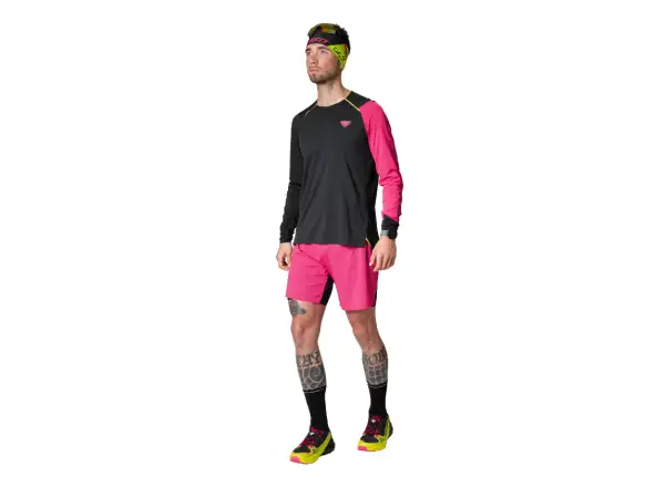 Dynafit DNA Ultra 2v1 pánske bežecké kraťasy Pink Glo