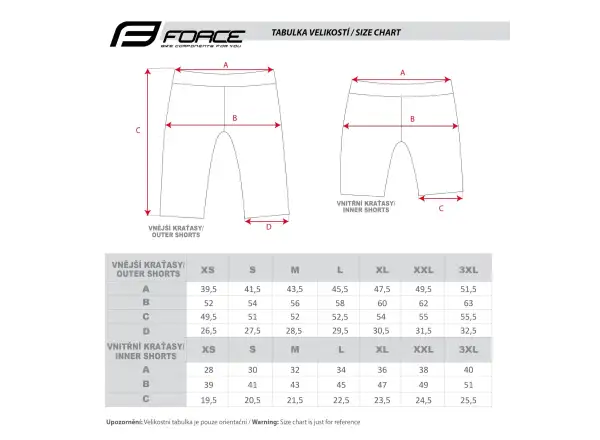 Force Storm pánske MTB šortky s podšívkou black/grey