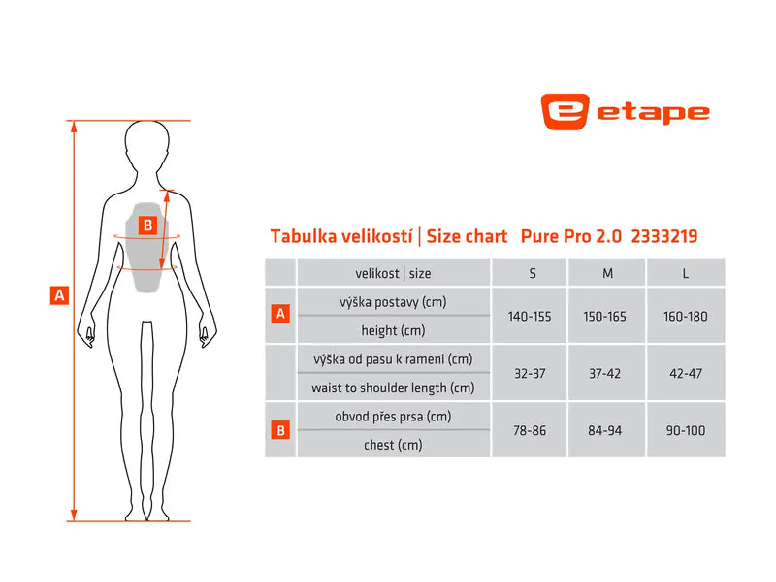 Etape Pure Pro 2.0 dámska vesta s chráničom chrbtice čierna/biela