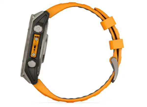Garmin fenix 8 - 47 mm AMOLED Sapphire inteligentné hodinky Titanium Orange/Graphite