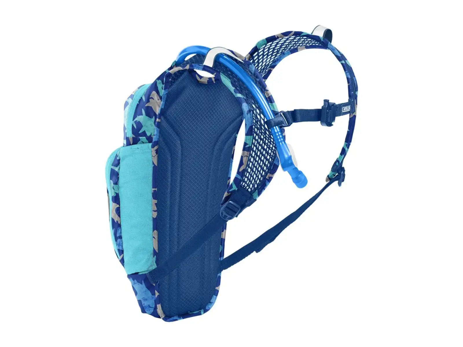Camelbak Mini Mule detský batoh 5 l + rezervoár 1,5 l Sharks