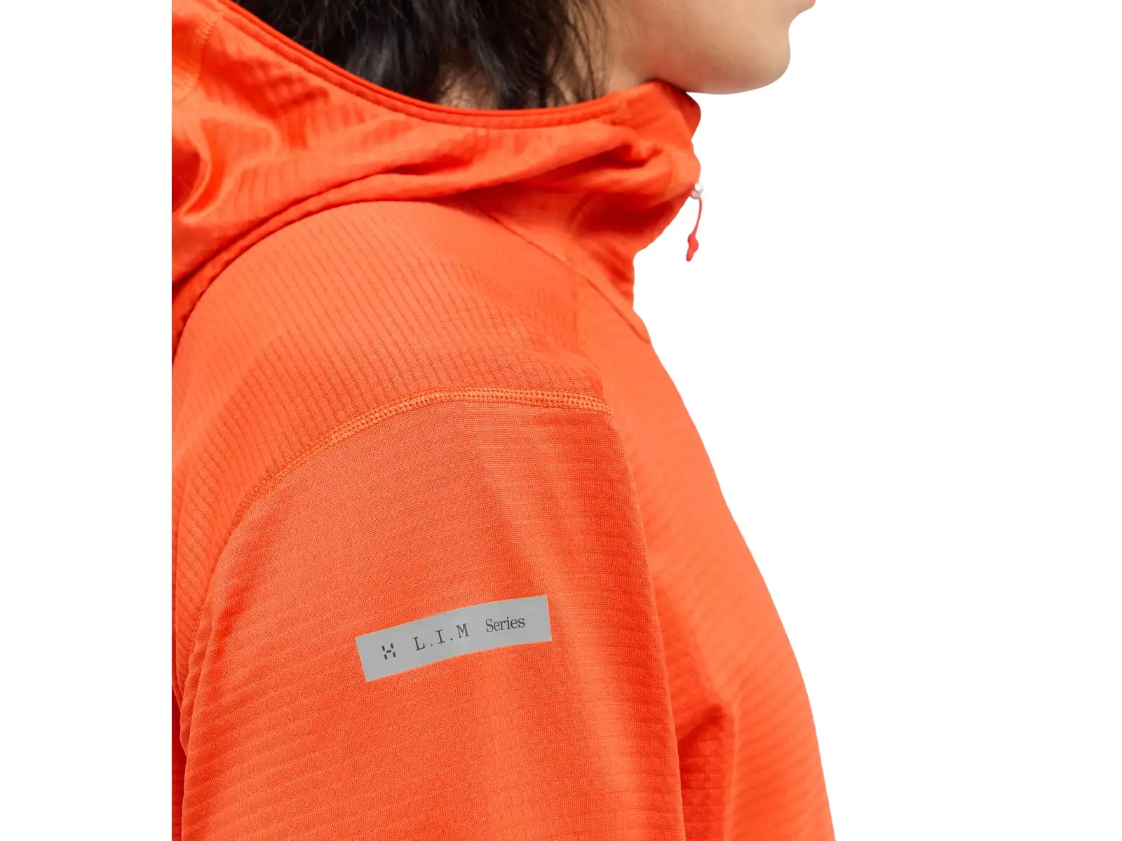 Haglöfs L.I.M Mid Multi Hood pánska mikina s kapucňou červená