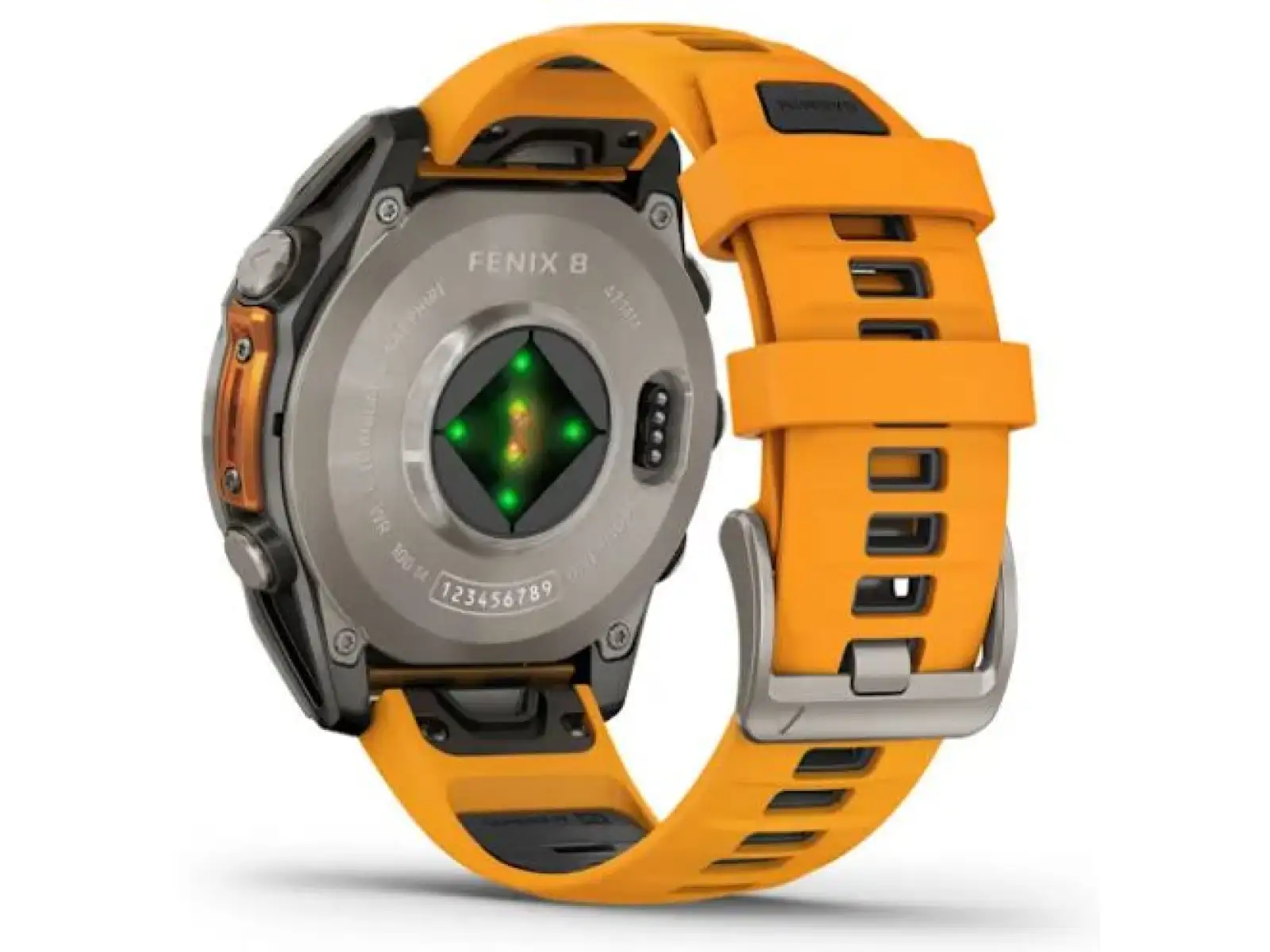 Garmin fenix 8 - 47 mm AMOLED Sapphire inteligentné hodinky Titanium Orange/Graphite