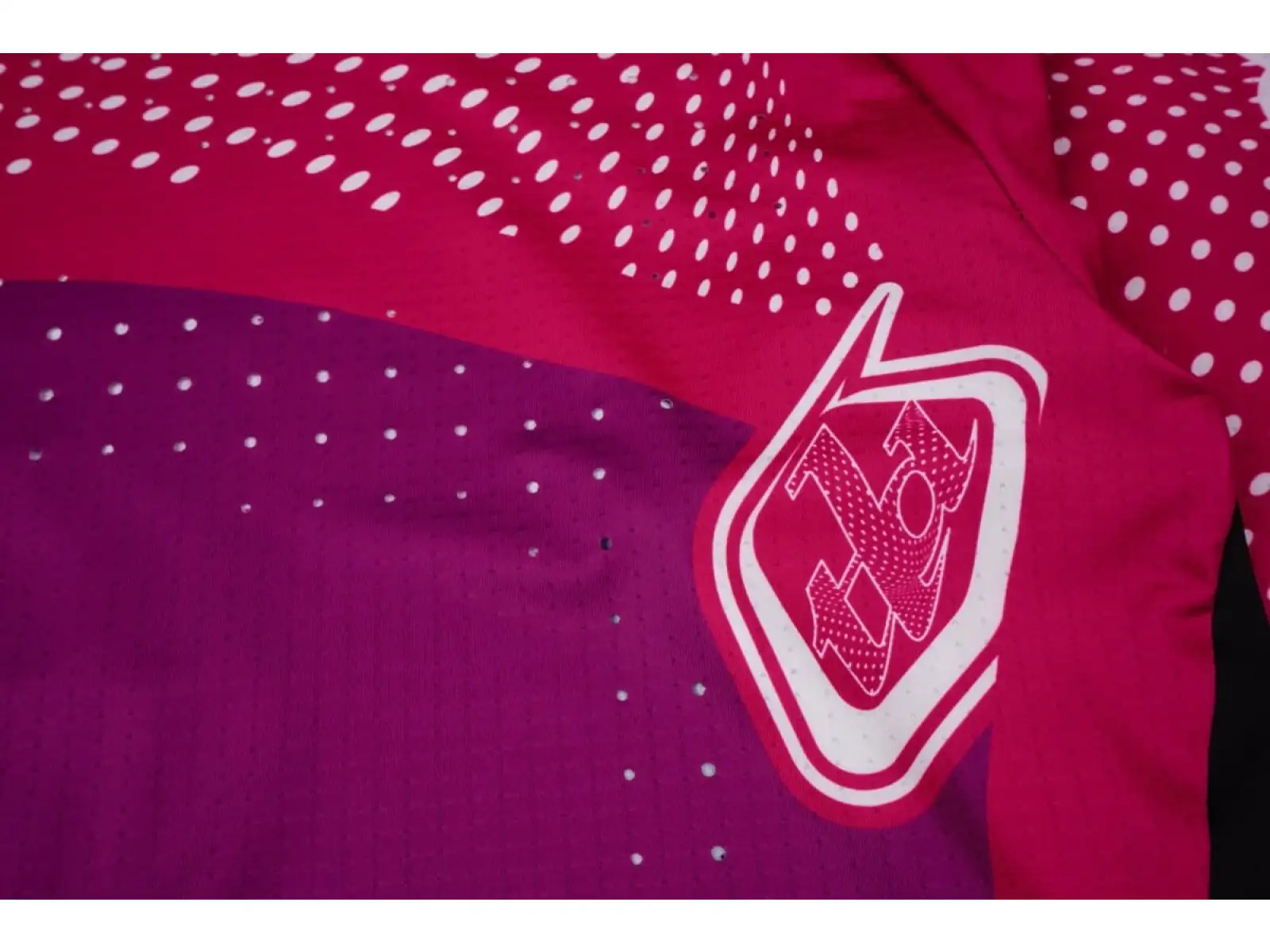 Troy Lee Designs x SRAM Sprint Ultra pánsky dres s dlhým rukávom Radioscape Fuchsia