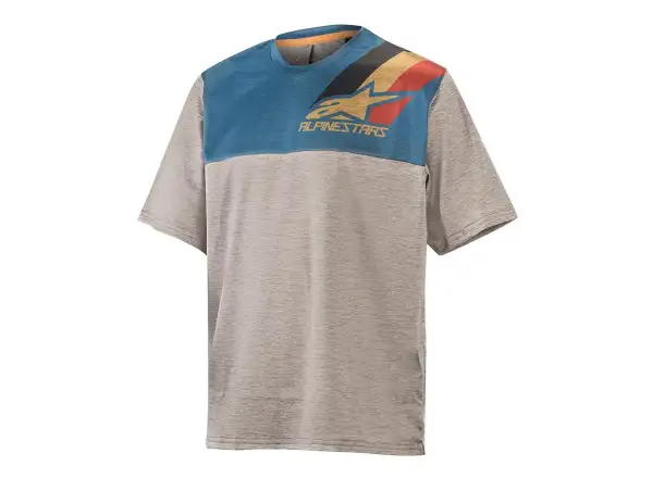 Alpinestars ALPS 4.0 detský dres s krátkym rukávom melange/gray/black/ochre/red