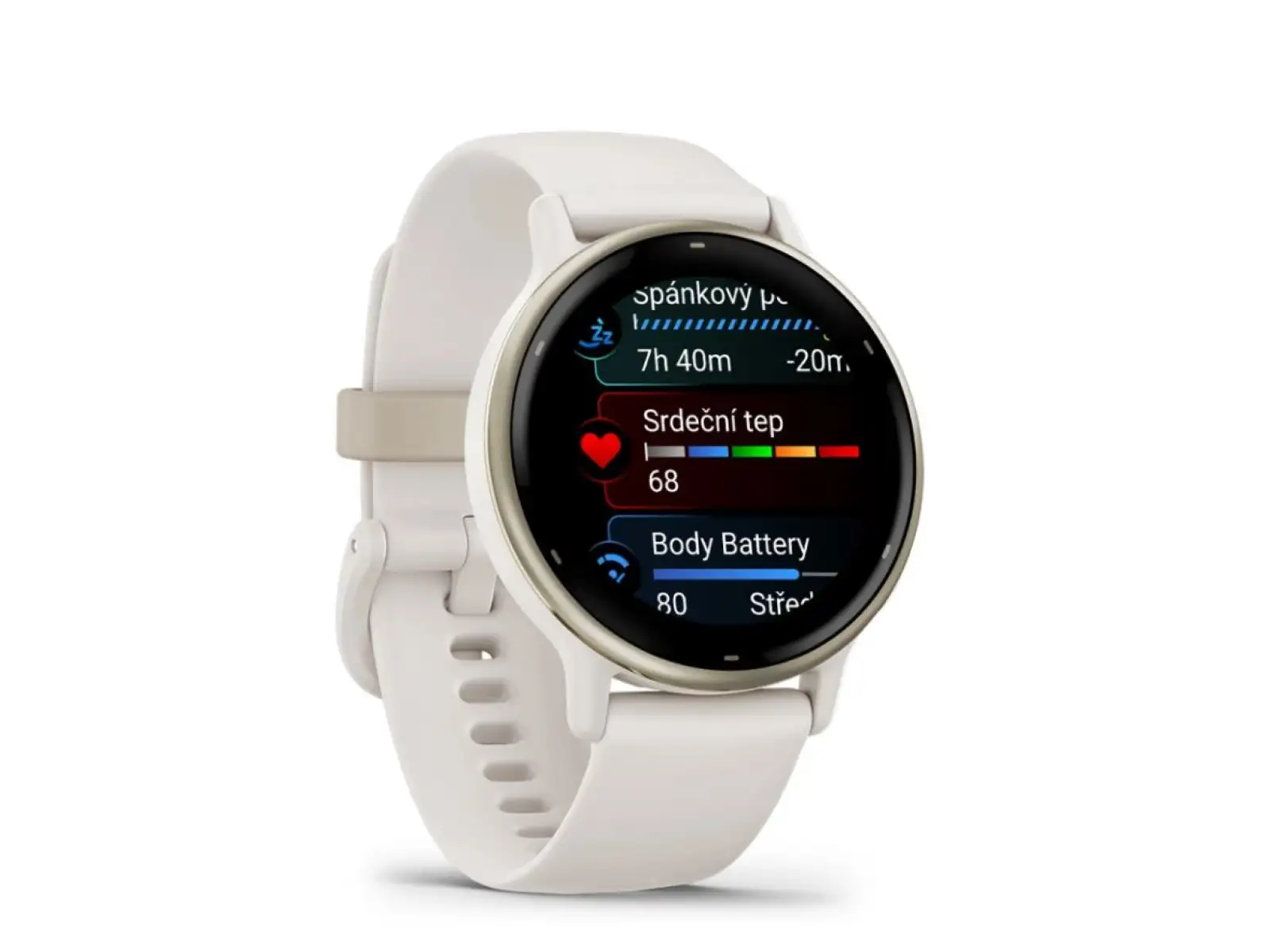 Garmin vívoactive 5 smart hodinky Ivory/Cream Gold
