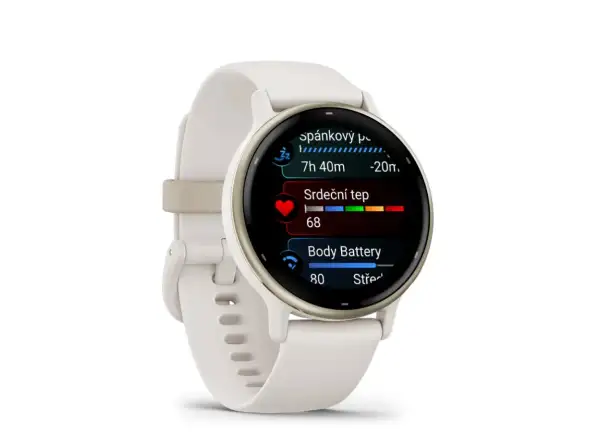 Garmin vívoactive 5 smart hodinky Ivory/Cream Gold