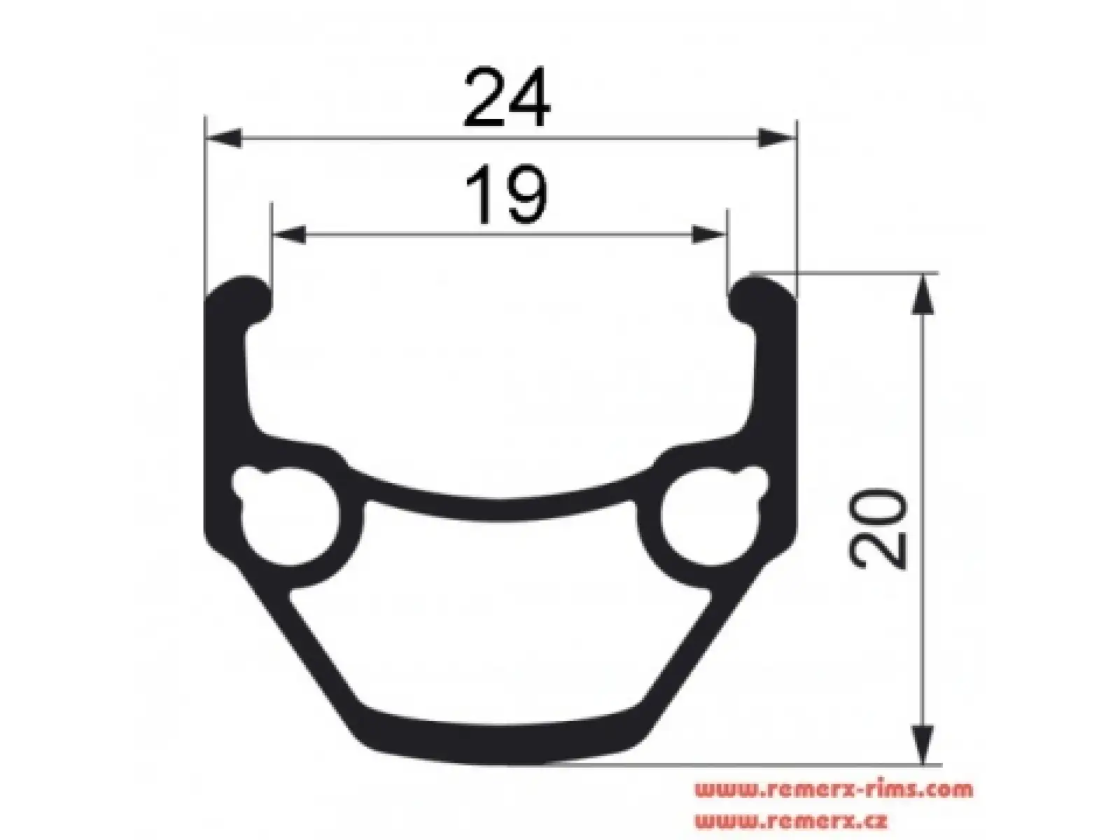 Remerx Dragon L-719 ráfik 622x19 GBS 36 dier