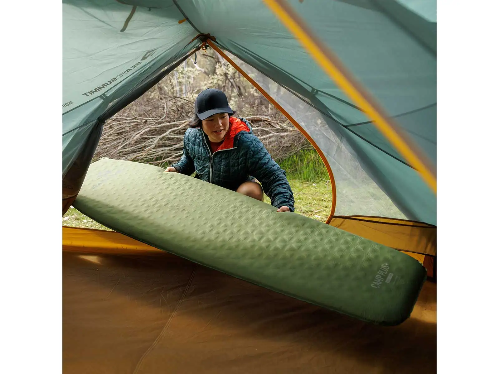 Sea To Summit Camp Plus samonafukovacia karimatka Regular Wide Cypress