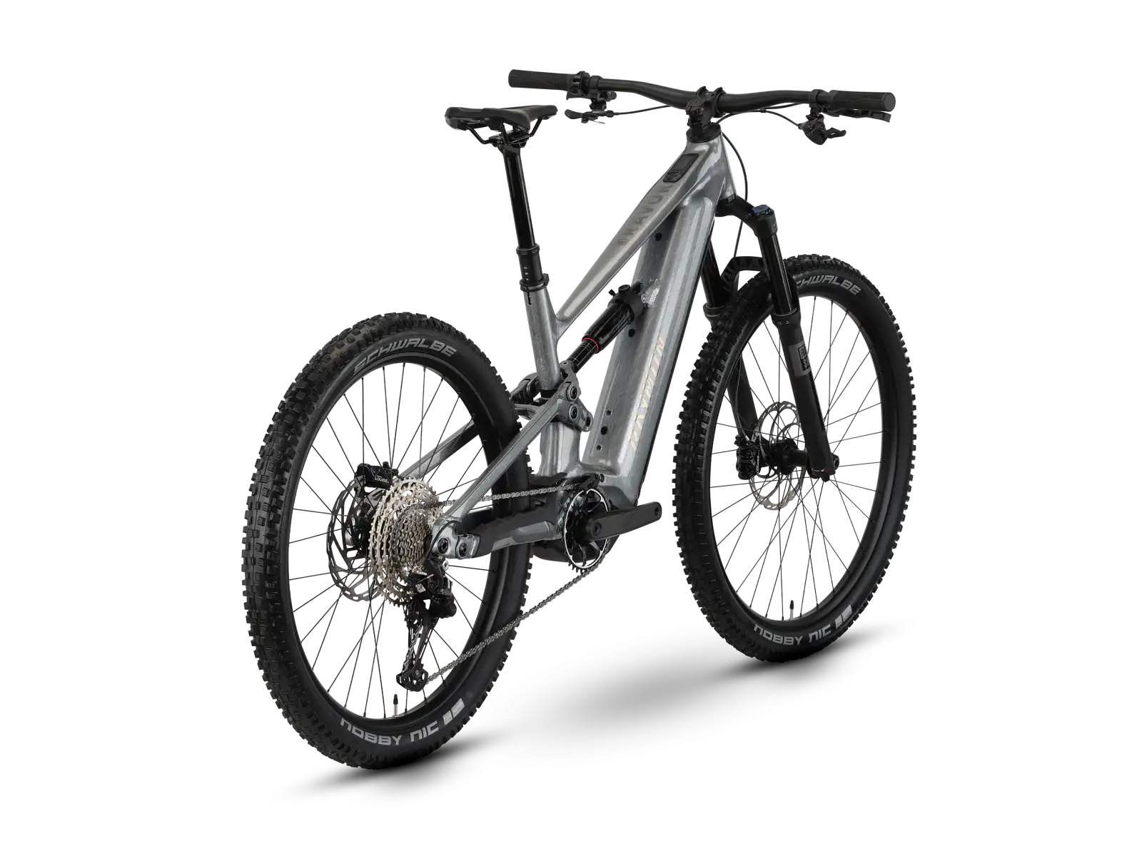Raymon Ravor Comp darksilver marble celoodpružené elektrobicykel