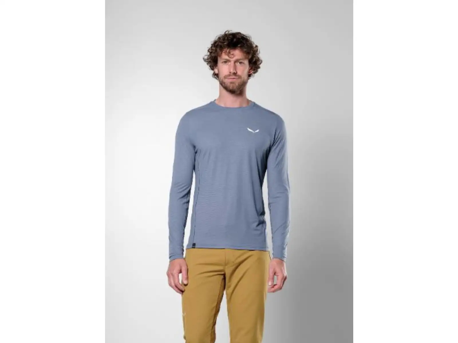 Salewa Puez Dry pánske tričko dlhý rukáv Java Blue