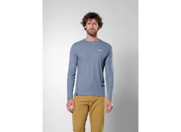 Salewa Puez Dry pánske tričko dlhý rukáv Java Blue