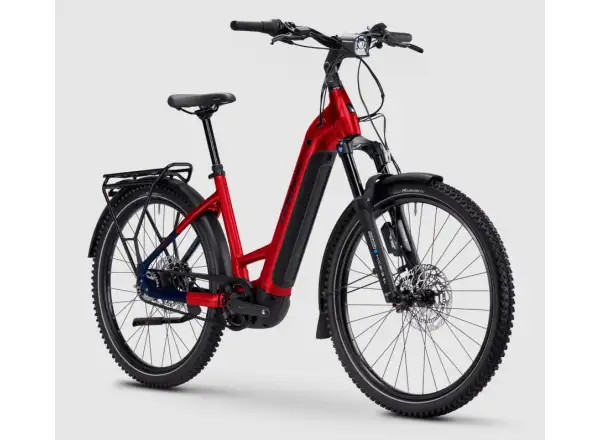 Haibike TREKKING 9 ABS 800 Wh nízkonástupový elektrobicykel dynamite red/blue