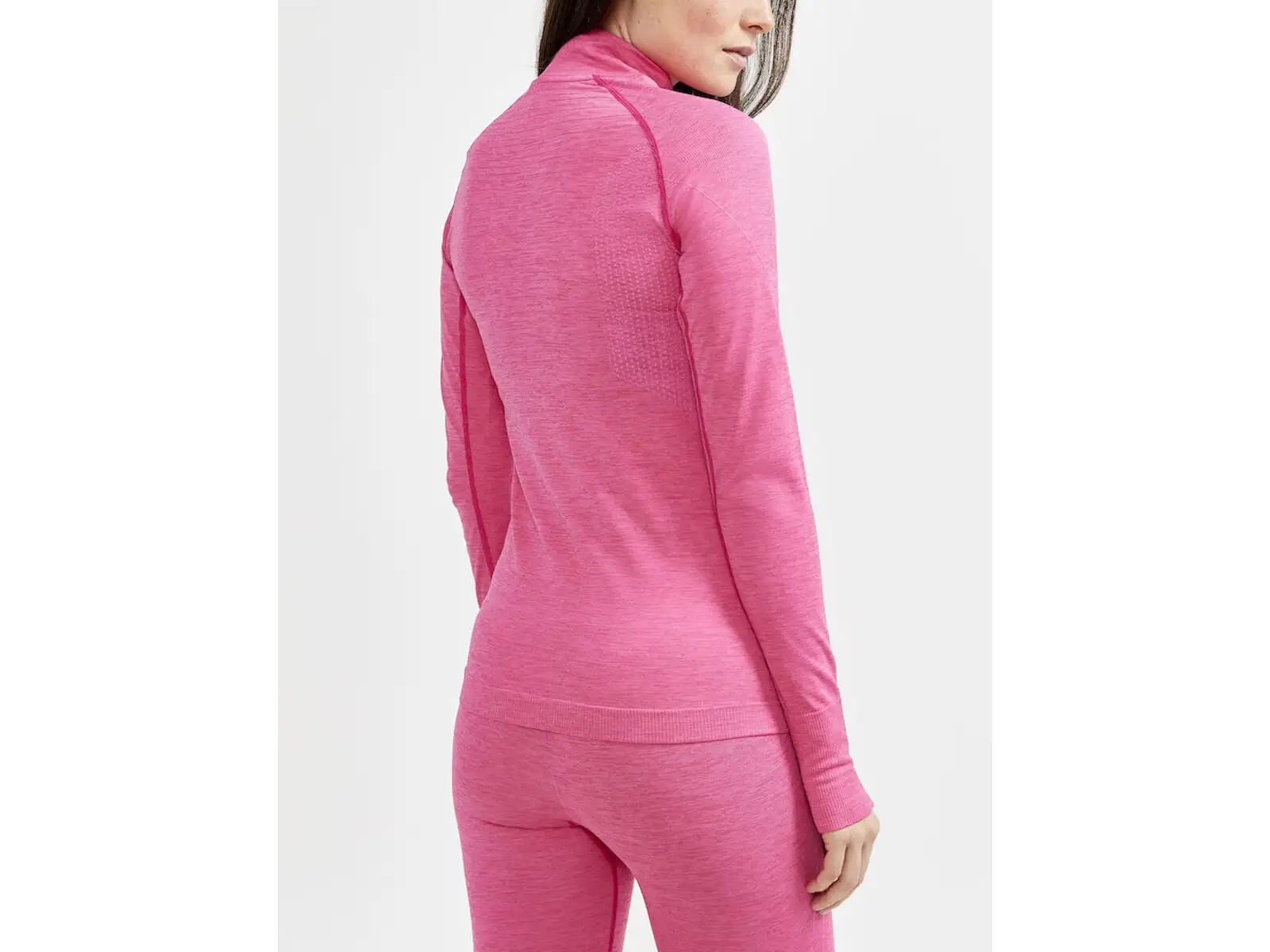 Craft CORE Dry Active Comfort Zip dámska mikina dlhý rukáv ružová
