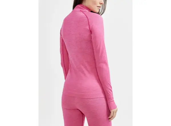 Craft CORE Dry Active Comfort Zip dámska mikina dlhý rukáv ružová