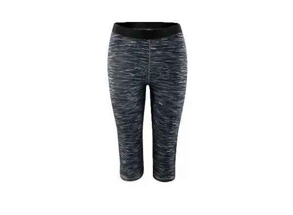 Force Lady Fit 3/4 kraťasy bez vložky čierna