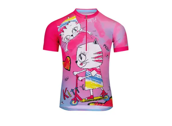 Etape Rio detský dres krátky rukáv ružová