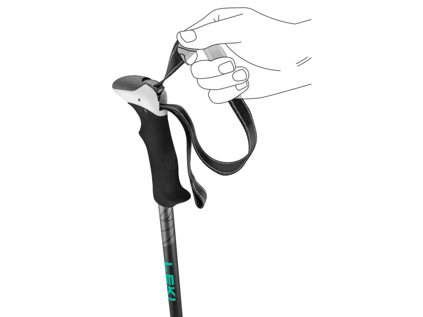 Leki Khumbu Pro trekingové palice Black/Anthracite Genoa veľ. 110 - 145cm