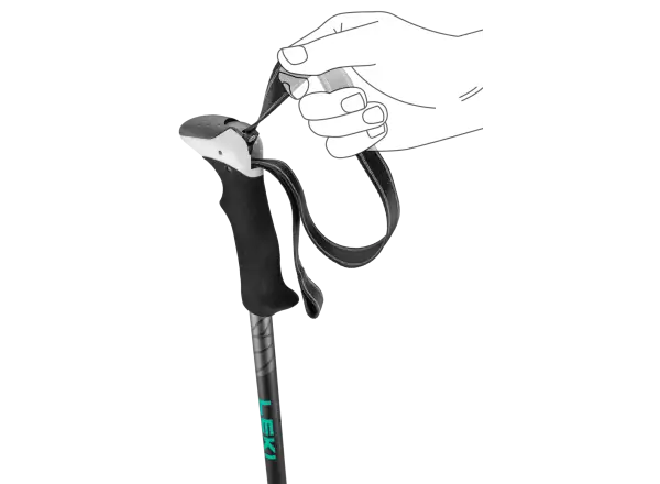 Leki Khumbu Pro trekingové palice Black/Anthracite Genoa veľ. 110 - 145cm