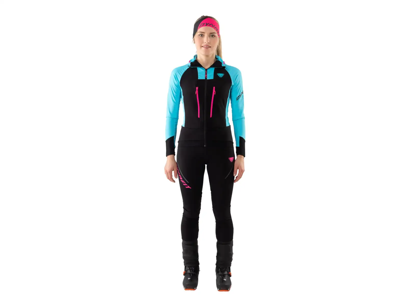 Dynafit Mezzalama Race2 skialpové dámske nohavice black out pink