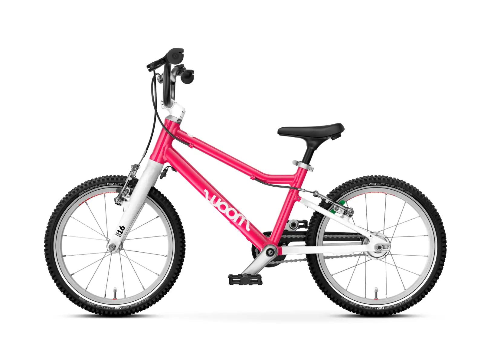 Woom GO 3 Automagic Hot Pink 16 detský bicykel