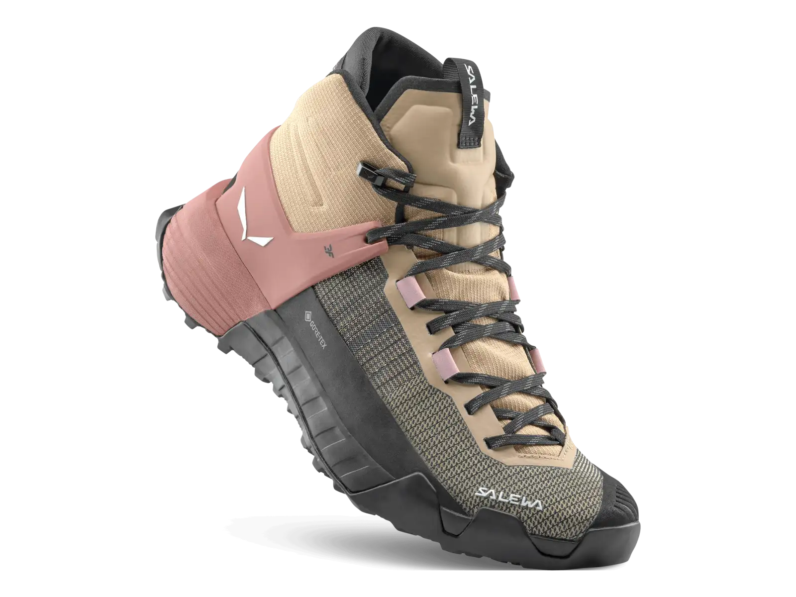 Salewa Wildfire NXT Mid GTX dámske turistické topánky Quicksand/Etruscan Red