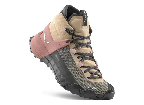 Salewa Wildfire NXT Mid GTX dámske turistické topánky Quicksand/Etruscan Red