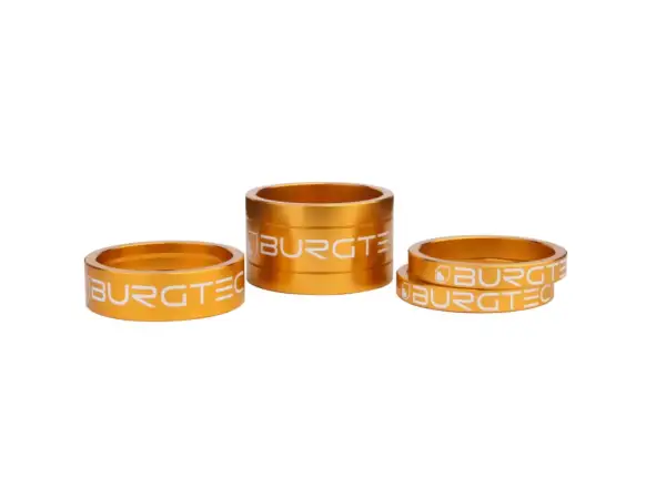 Burgtec Spacer Kit sada podložiek pod predstavec 5/5/10/20 mm zlatá