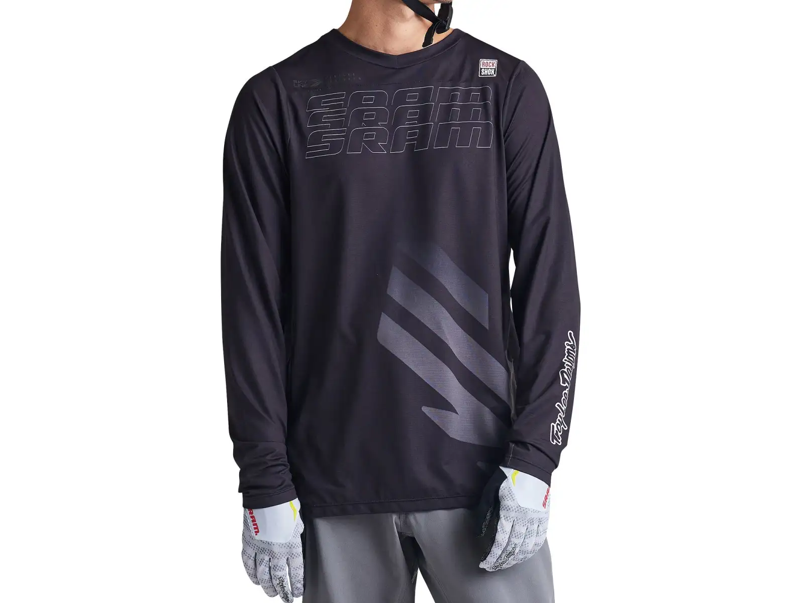 Troy Lee Design Skyline SRAM Eagle One pánsky dres krátky rukáv Black
