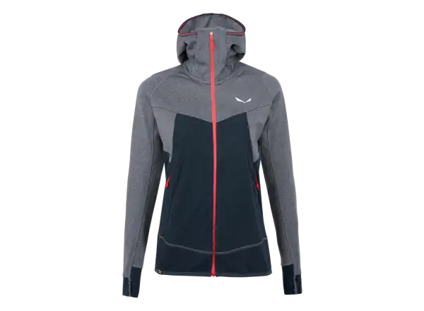 Salewa Puez Hybrid Polarlite Full Zip dámska mikina Navy Blazer Melange