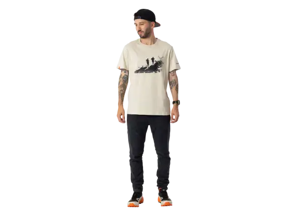 Dynafit Graphic Cotton pánske tričko krátky rukáv Overcast/Runners