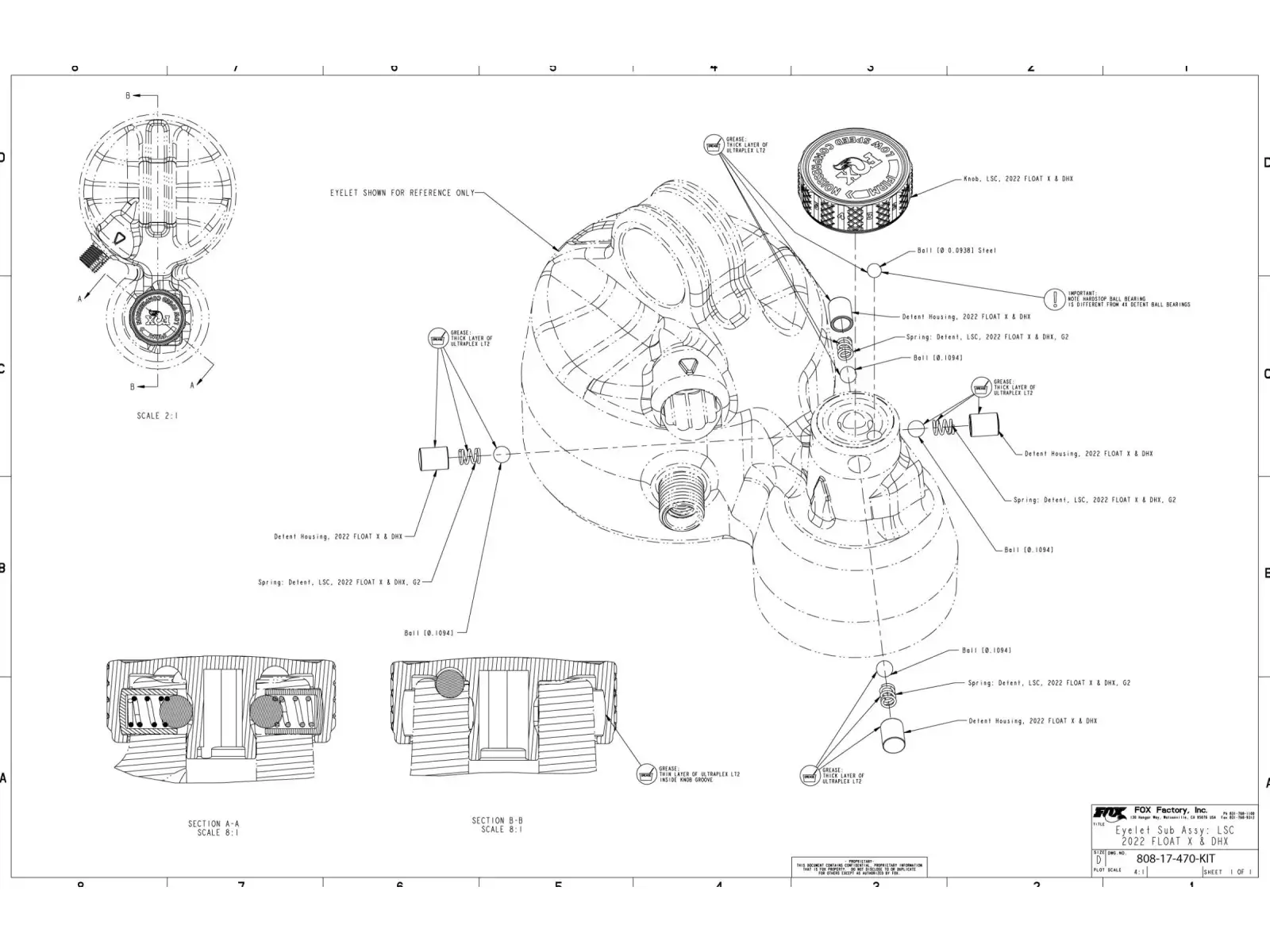 FOX FLOAT X/DHX 2022+ kit pre ovládač kompresie