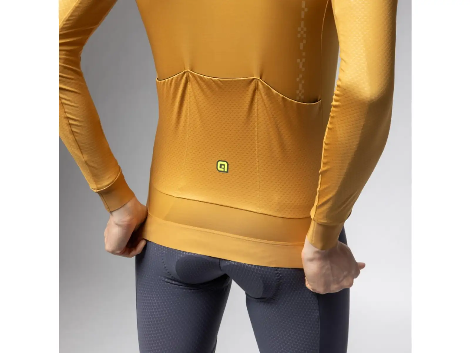 Alé PR-E Follow Me 2.0 pánsky zateplený dres dlhý rukáv Kashmir Yellow