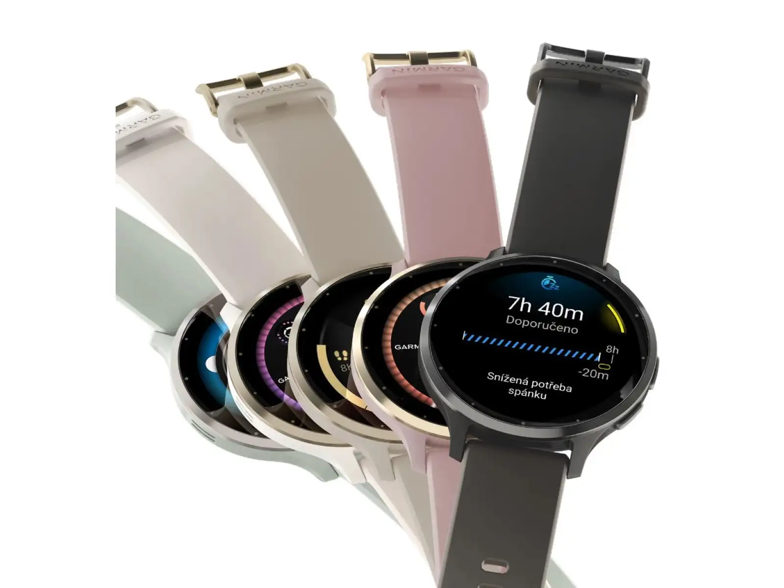 Garmin Venu 3S smart hodinky Silver/Sage Grey