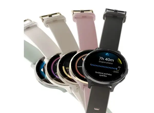 Garmin Venu 3S smart hodinky Silver/Sage Grey