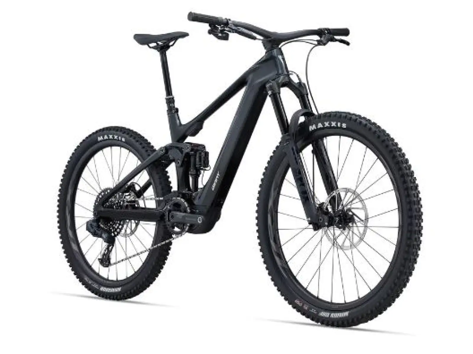 Giant Trance X Advanced E+ EL 1 horský celoodpružený elektrobicykel Gunmetal Black/Black