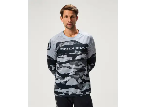 Endura LTD Mountain Camo pánsky dres dlhý rukáv Black