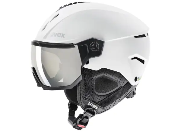 Uvex Instinct Visor lyžiarska helma white/black matt
