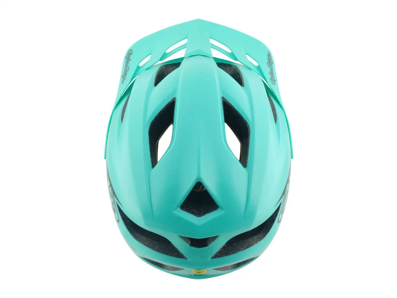 Troy Lee Designs Youth Flowline MIPS detská prilba Point Charcoal/Real Teal