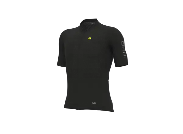 ALÉ R-EV1 C Silver Cooling pánsky cyklistický dres krátky rukáv Black
