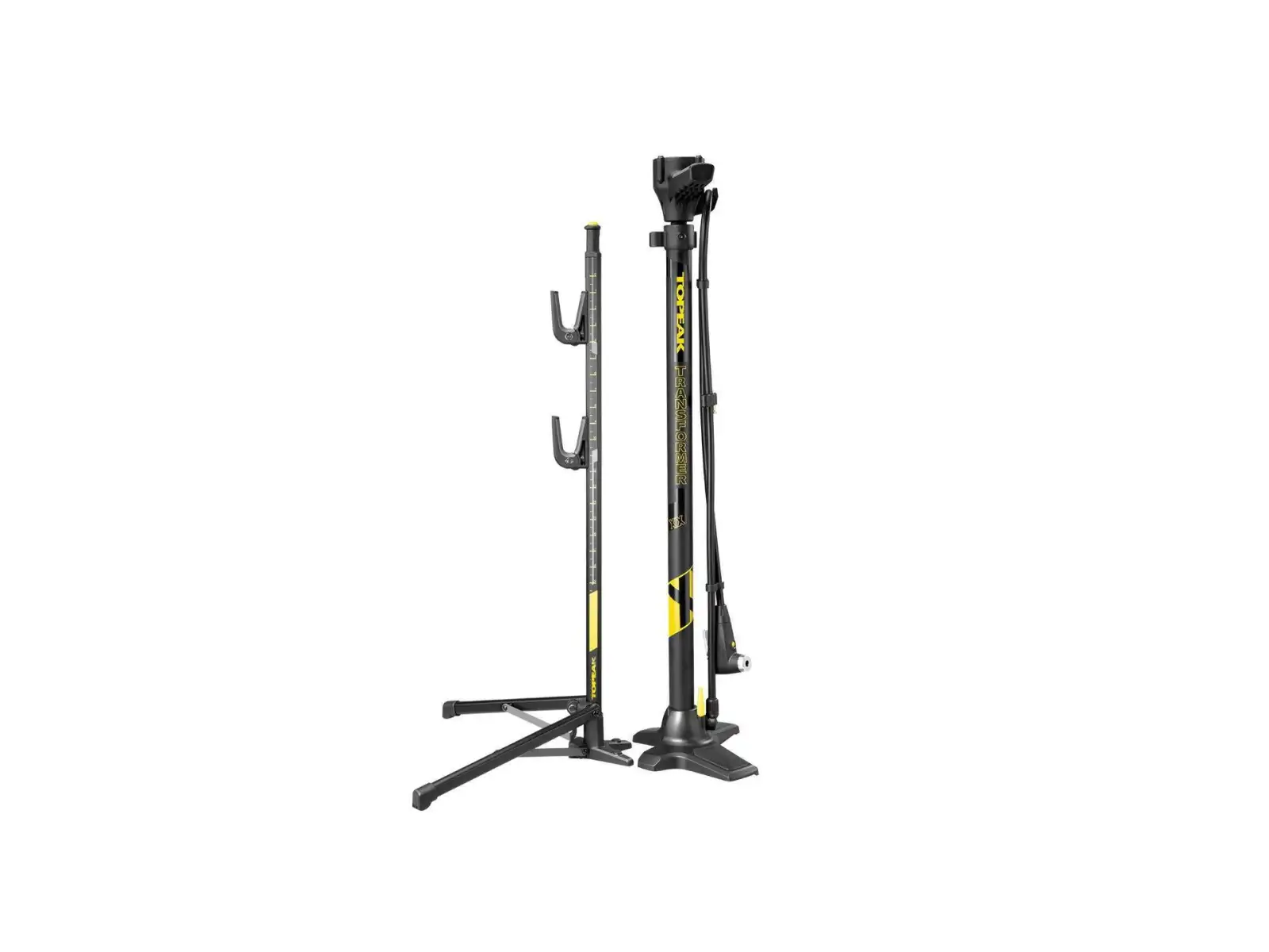 Topeak Transformer XX floor pump with stand, dielenská pumpa a stojan